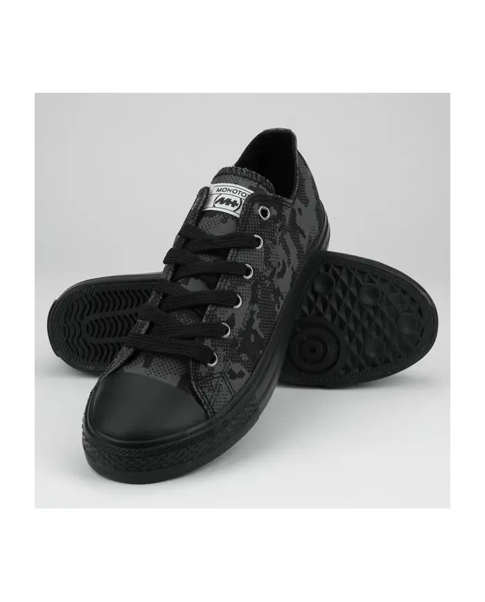 Monotox Męskie Trampki Norris Low 2 MX22004 Black Camo / Charcoal Grey | Sklep Monotox