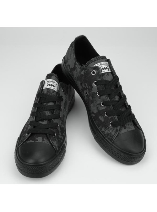 Monotox Męskie Trampki Norris Low 2 MX22004 Black Camo / Charcoal Grey | Sklep Monotox