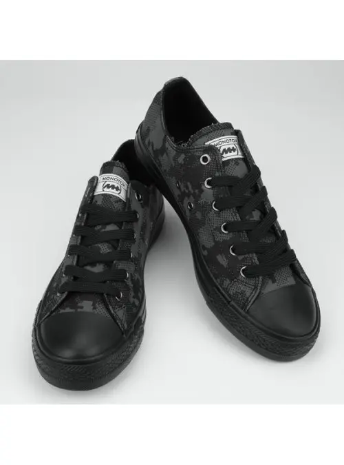 Monotox Męskie Trampki Norris Low 2 MX22004 Black Camo / Charcoal Grey | Sklep Monotox