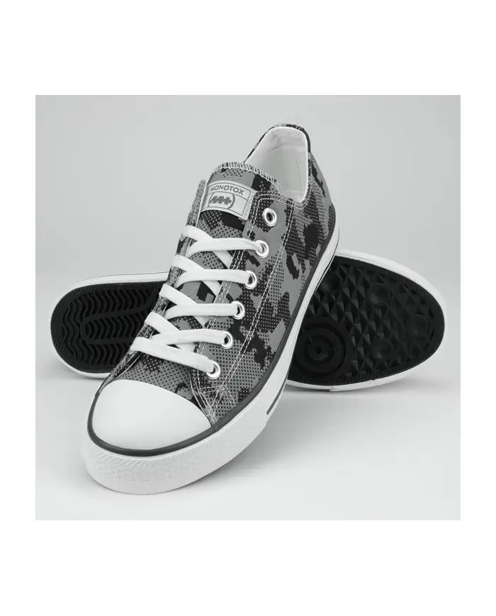 Monotox Męskie Trampki Norris Low 2 MX22005 Graphite Camo / Steel Grey | Sklep Monotox