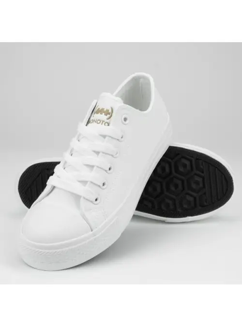 Monotox Damskie Trampki Norris Low 2 MX22011 Białe | Sklep Monotox