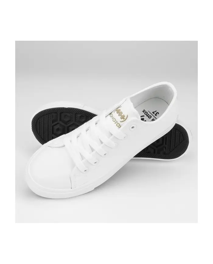 Monotox Damskie Trampki Norris Low 2 MX22011 Białe | Sklep Monotox