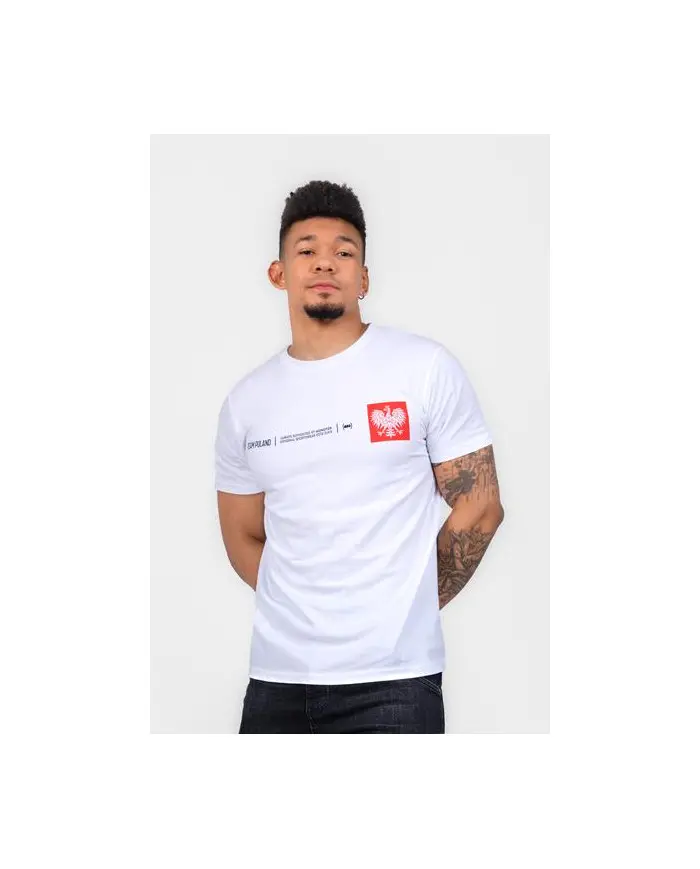 Monotox Męski T-shirt Tp Mini Eagle MX22050 Biały | Sklep Monotox