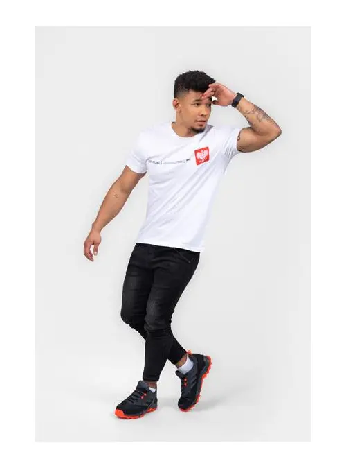 Monotox Męski T-shirt Tp Mini Eagle MX22050 Biały | Sklep Monotox