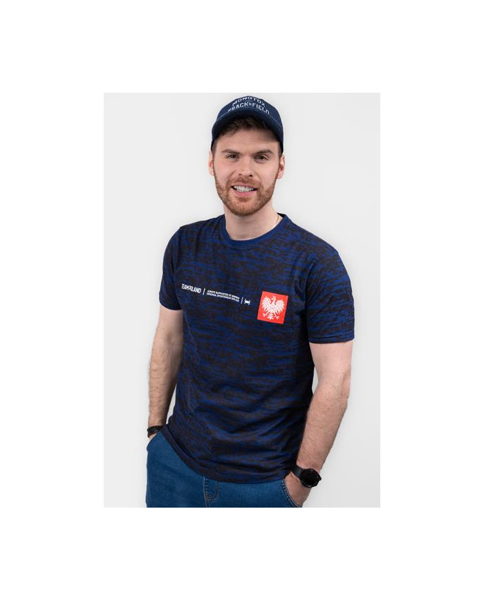 Monotox Męski T-shirt Tp Mini Eagle 1 Light Nav MX22052 Granatowy | Sklep Monotox