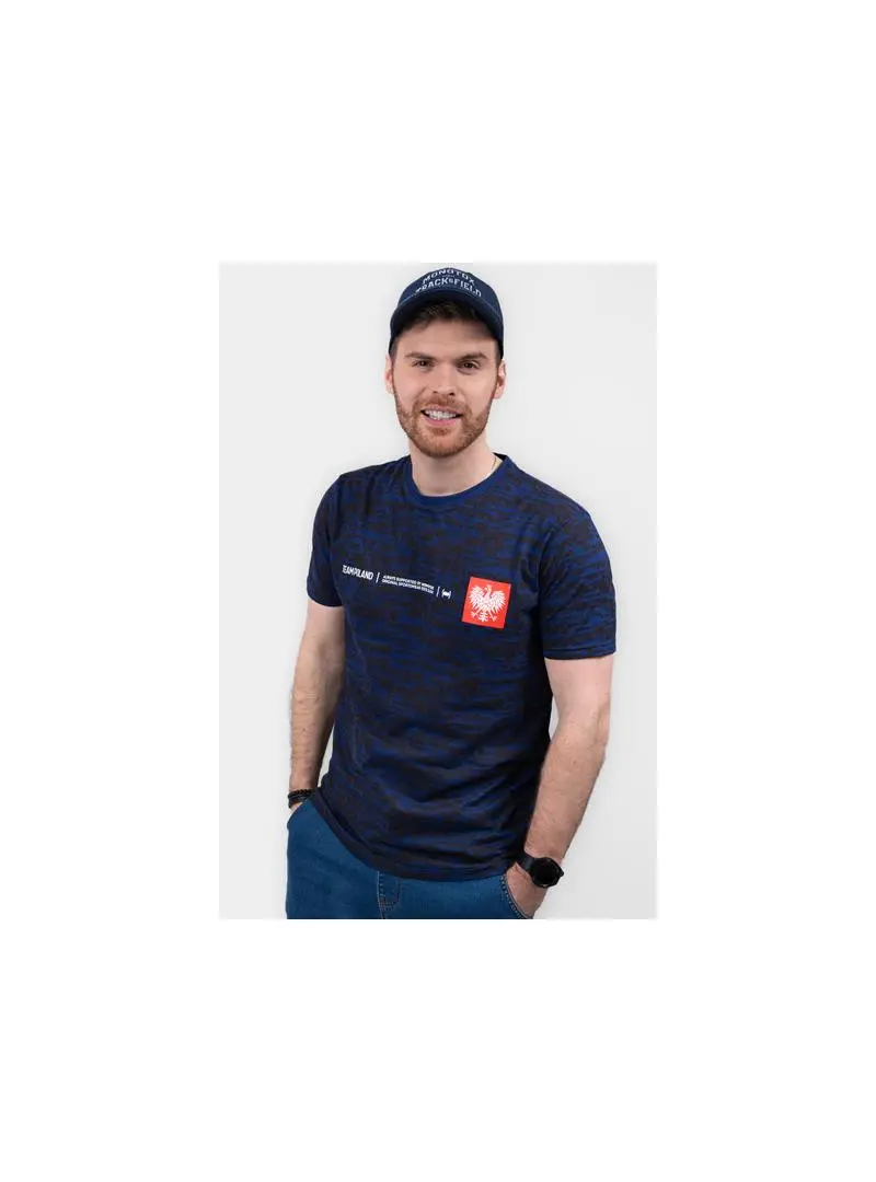 Monotox Męski T-shirt Tp Mini Eagle 1 Light Nav MX22052 Granatowy | Sklep Monotox