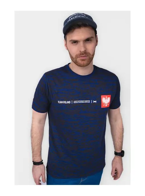 Monotox Męski T-shirt Tp Mini Eagle 1 Light Nav MX22052 Granatowy | Sklep Monotox