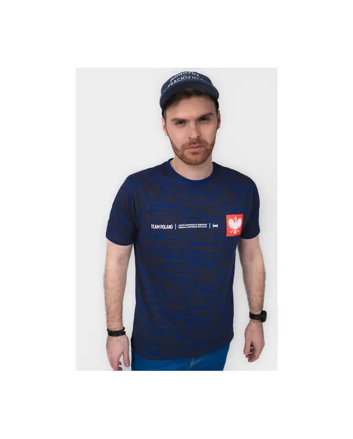 Monotox Męski T-shirt Tp Mini Eagle 1 Light Nav MX22052 Granatowy | Sklep Monotox