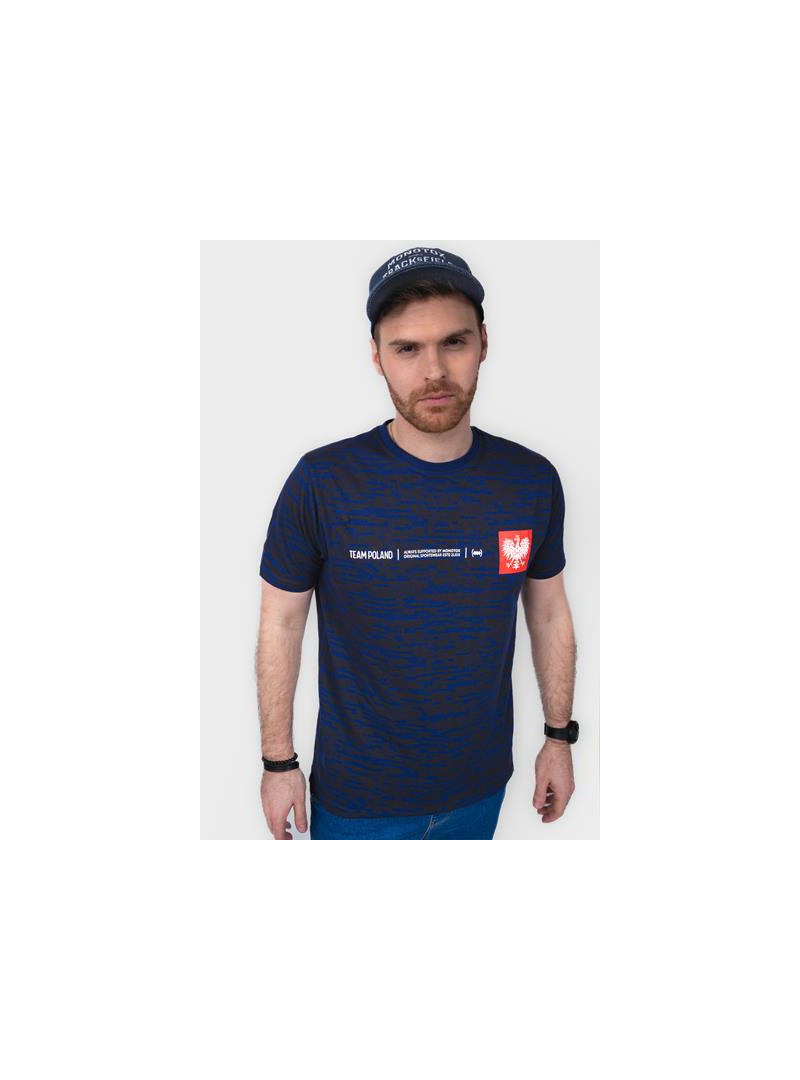 Monotox Męski T-shirt Tp Mini Eagle 1 Light Nav MX22052 Granatowy | Sklep Monotox