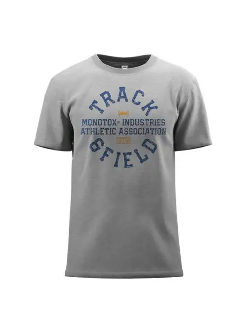 Monotox Męski T-shirt Track&field MX22078 Szary | Sklep Monotox
