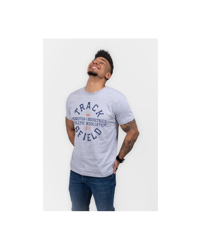 Monotox Męski T-shirt Track&field MX22078 Szary | Sklep Monotox