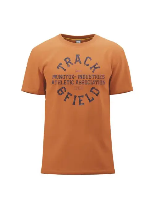 Monotox Męski T-shirt Track&field MX22080 Pomarańczowy | Sklep Monotox