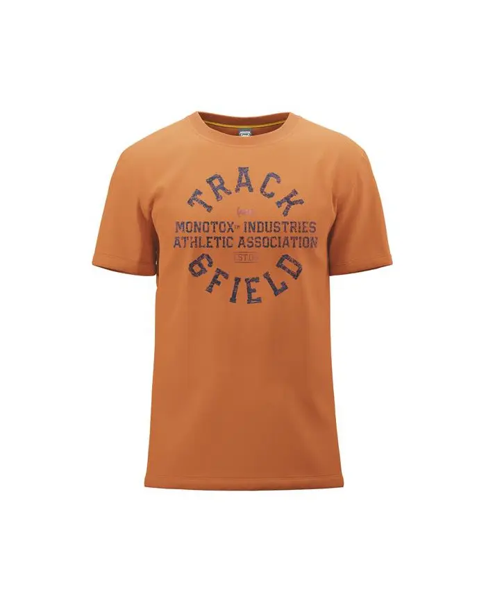 Monotox Męski T-shirt Track&field MX22080 Pomarańczowy | Sklep Monotox