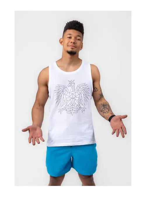 Monotox Męski T-shirt Tp Eagle MX22086 Biały | Sklep Monotox