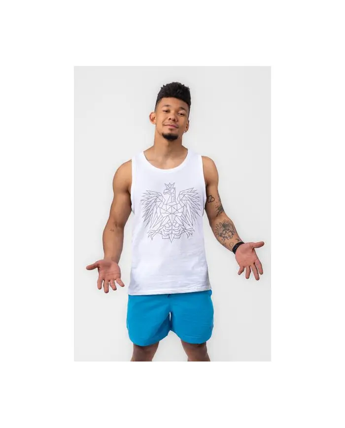 Monotox Męski T-shirt Tp Eagle MX22086 Biały | Sklep Monotox