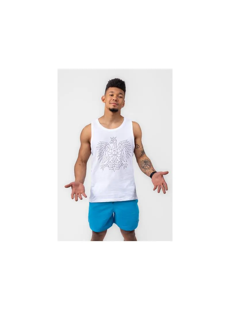 Monotox Męski T-shirt Tp Eagle MX22086 Biały | Sklep Monotox