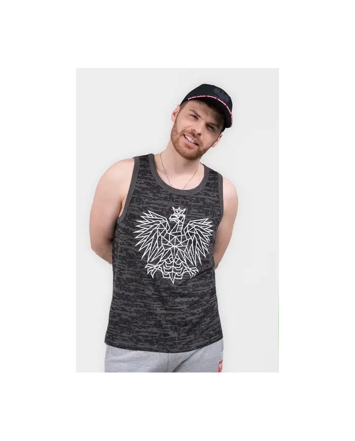 Monotox Męski T-shirt Tp Eagle MX22087 Szary | Sklep Monotox