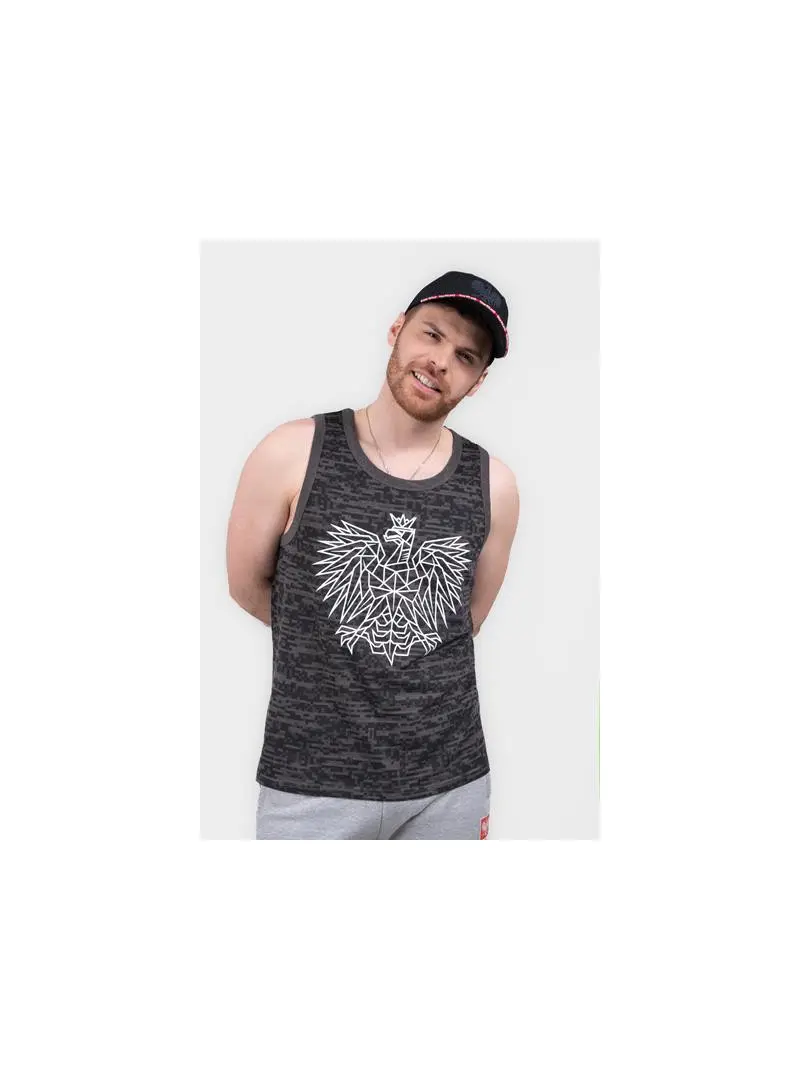 Monotox Męski T-shirt Tp Eagle MX22087 Szary | Sklep Monotox