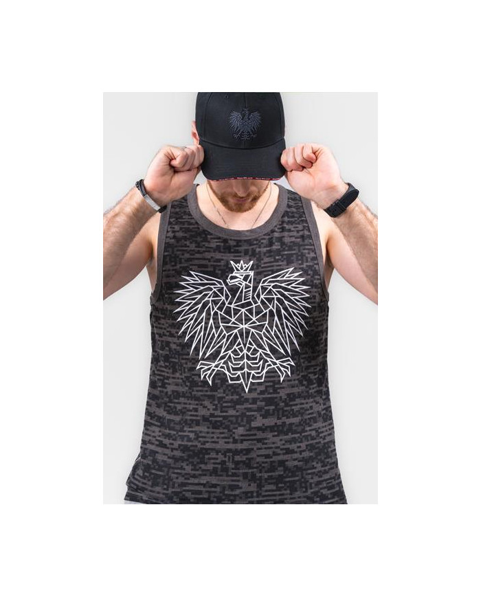 Monotox Męski T-shirt Tp Eagle MX22087 Szary | Sklep Monotox