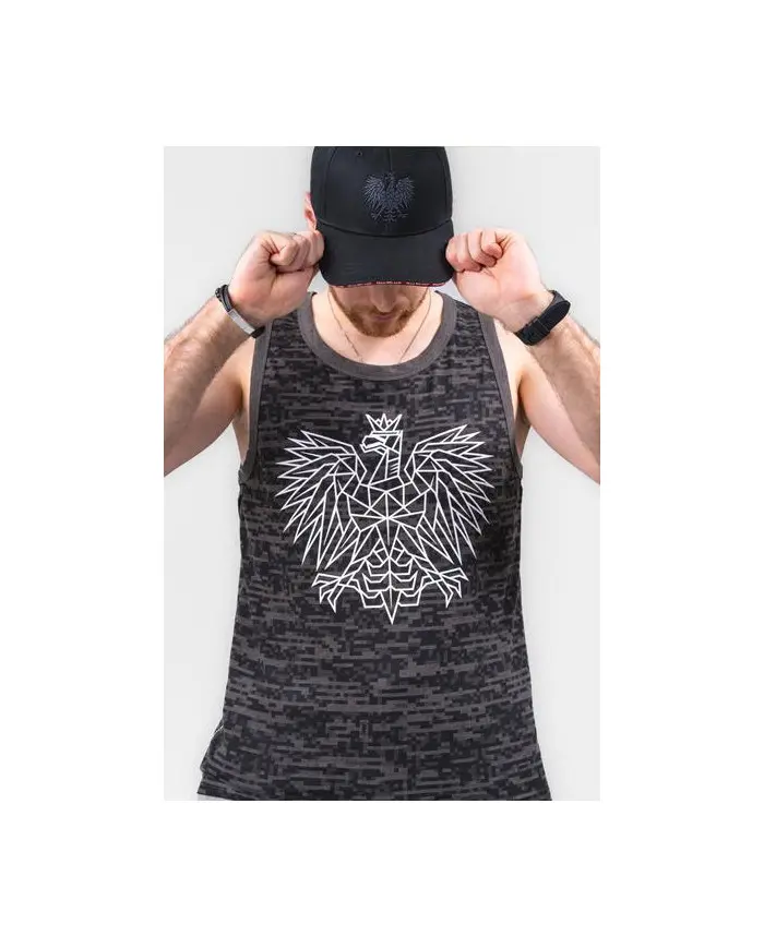 Monotox Męski T-shirt Tp Eagle MX22087 Szary | Sklep Monotox