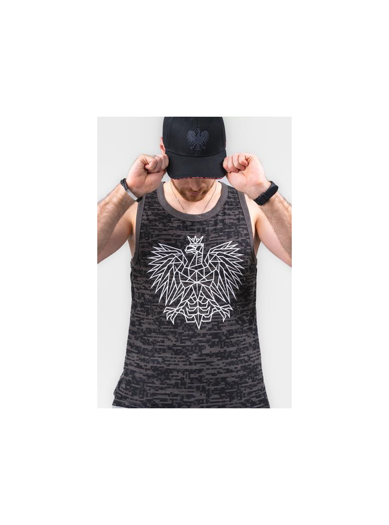 Monotox Męski T-shirt Tp Eagle MX22087 Szary | Sklep Monotox