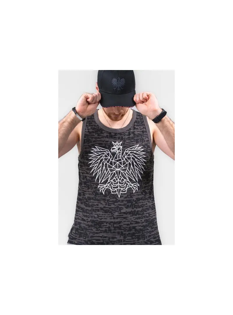 Monotox Męski T-shirt Tp Eagle MX22087 Szary | Sklep Monotox