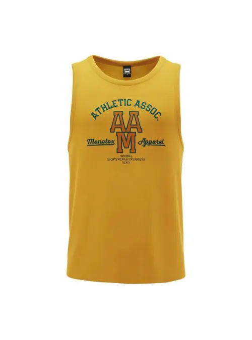 Monotox Męski T-shirt Monotox Top Mono-m-tk-04-22m MX22088 Żółty | Sklep Monotox