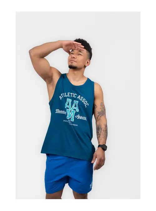 Monotox Męski T-shirt Monotox Top Mono-m-tk-04-22m MX22089 Granatowy | Sklep Monotox