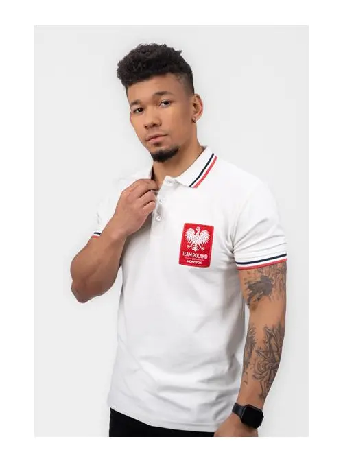 Monotox Męskie Polo Tp Eagle MX22091 Biały | Sklep Monotox