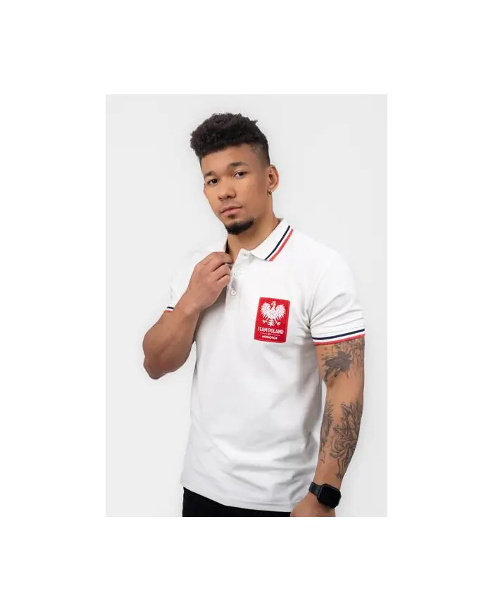 Monotox Męskie Polo Tp Eagle MX22091 Biały | Sklep Monotox