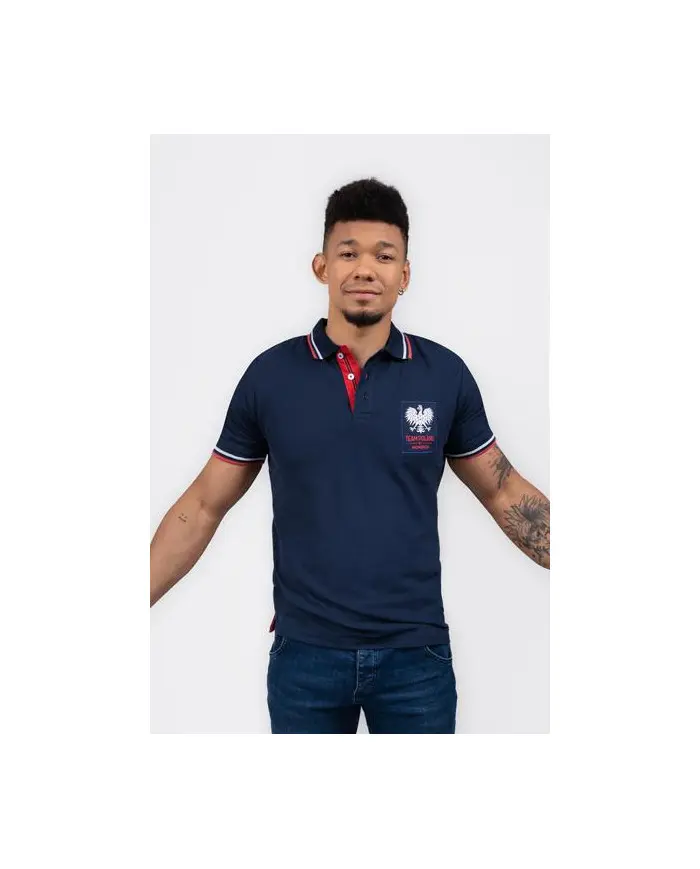 Monotox Męskie Polo Tp Eagle MX22092 Granatowy | Sklep Monotox