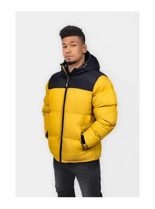 Monotox Męska Kurtka Puffer H Mustard MX22124 Żółty | Sklep Monotox