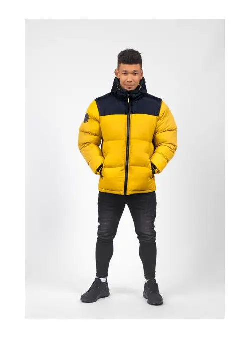 Monotox Męska Kurtka Puffer H Mustard MX22124 Żółty | Sklep Monotox