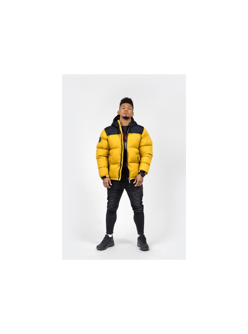 Monotox Męska Kurtka Puffer H Mustard MX22124 Żółty | Sklep Monotox