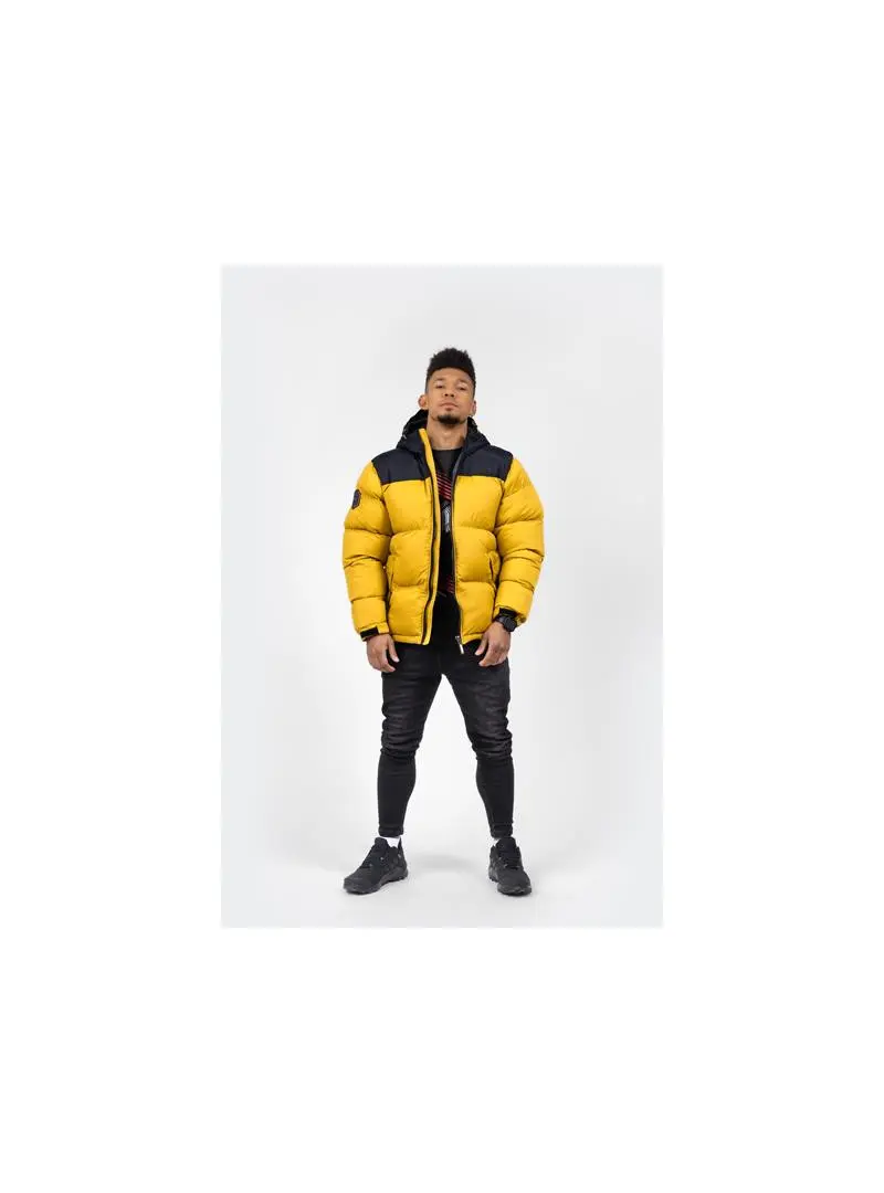 Monotox Męska Kurtka Puffer H Mustard MX22124 Żółty | Sklep Monotox