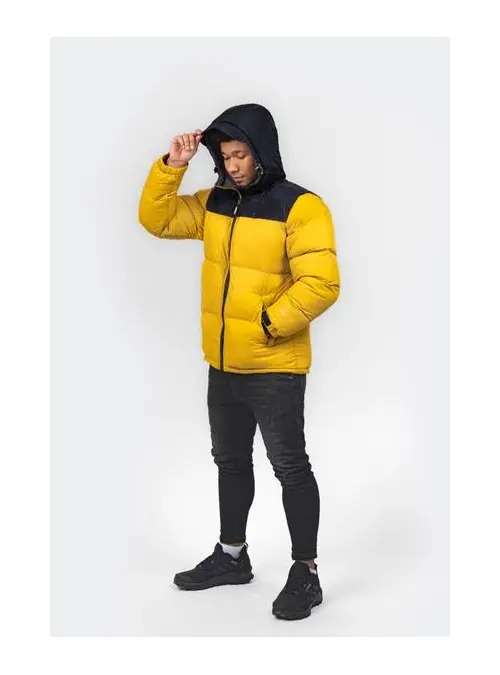 Monotox Męska Kurtka Puffer H Mustard MX22124 Żółty | Sklep Monotox