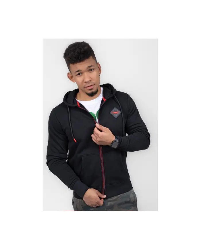 Monotox Męska Bluza Logo R Zip MX22129 Czarny | Sklep Monotox
