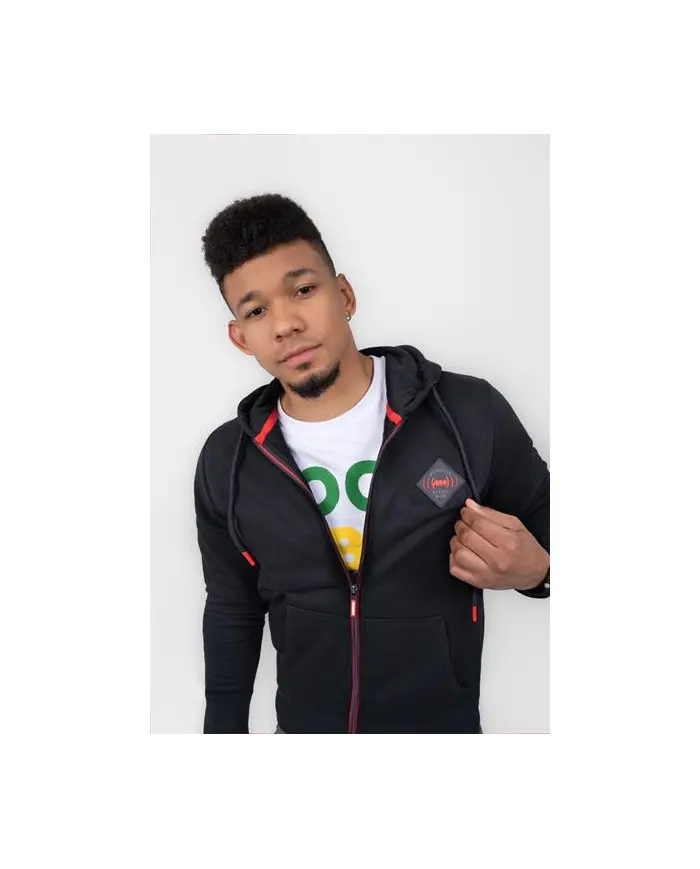 Monotox Męska Bluza Logo R Zip MX22129 Czarny | Sklep Monotox