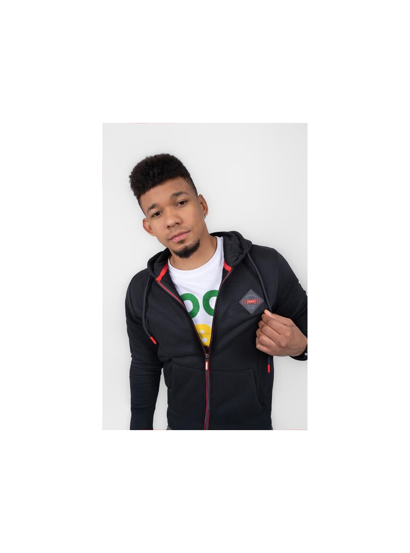 Monotox Męska Bluza Logo R Zip MX22129 Czarny | Sklep Monotox