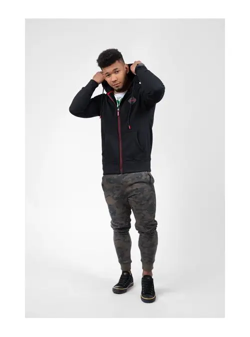 Monotox Męska Bluza Logo R Zip MX22129 Czarny | Sklep Monotox