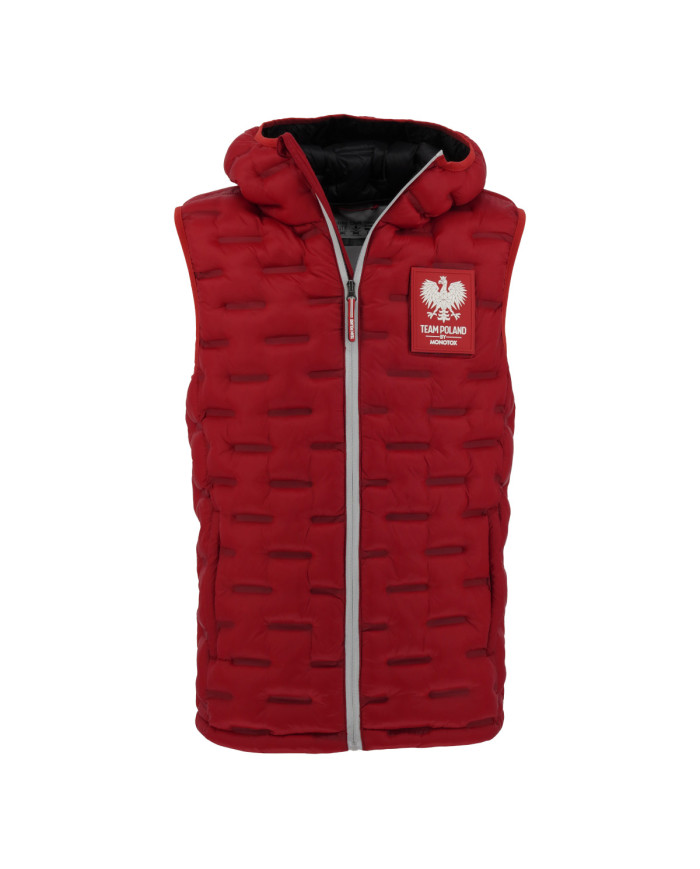 Monotox Męska Kamizelka Vest Insulator Glued MX23079 Czerwony | Sklep Monotox