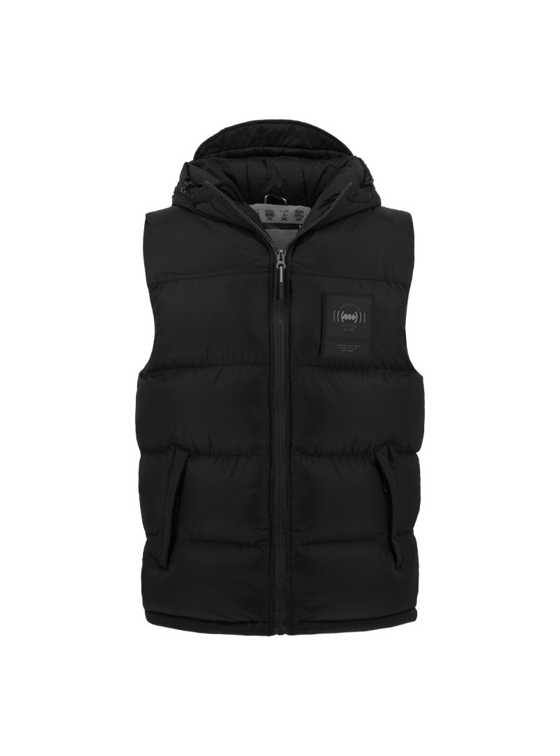 Monotox Męska Kamizelka Vest Puffer MX23087 Czarny | Sklep Monotox