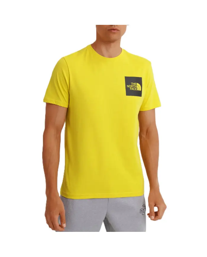 The North Face Męski T-shirt M Fine Tee NF00CEQ57601 Żółty | Sklep Monotox
