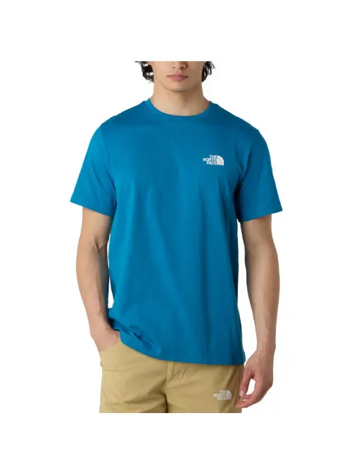 The North Face Męski T-shirt M Ss Simple Dome Tee NF0A87NGBOM Niebieski | Sklep Monotox