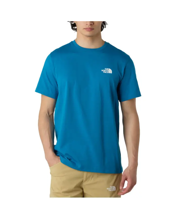 The North Face Męski T-shirt M Ss Simple Dome Tee NF0A87NGBOM Niebieski | Sklep Monotox
