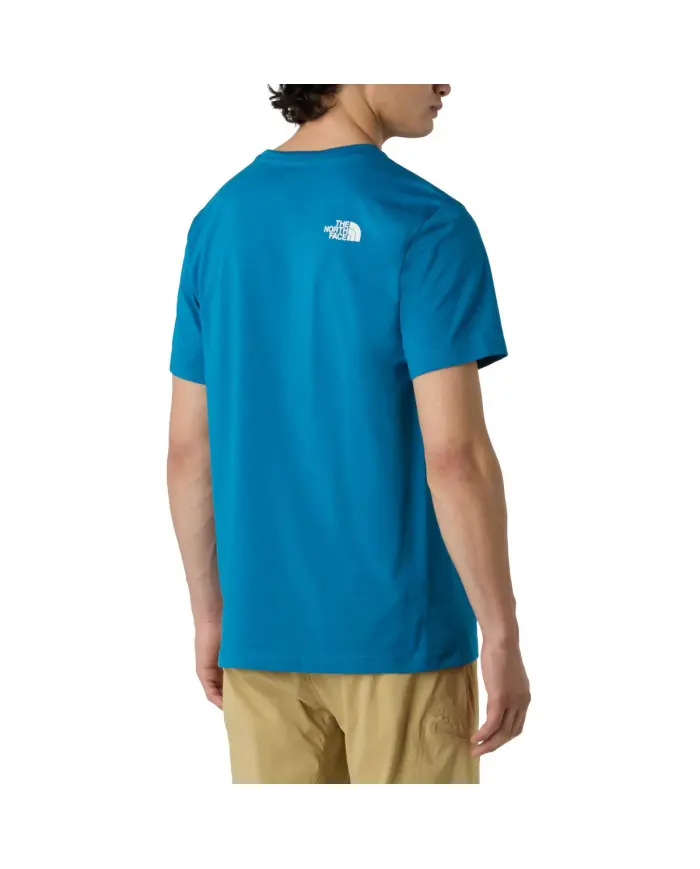 The North Face Męski T-shirt M Ss Simple Dome Tee NF0A87NGBOM Niebieski | Sklep Monotox
