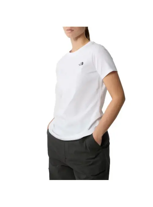 The North Face Damski T-shirt W S/s Simple Dome Slim NF0A87NHFN4 Biały | Sklep Monotox