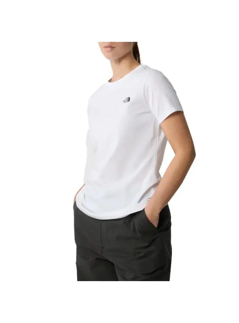 The North Face Damski T-shirt W S/s Simple Dome Slim NF0A87NHFN4 Biały | Sklep Monotox