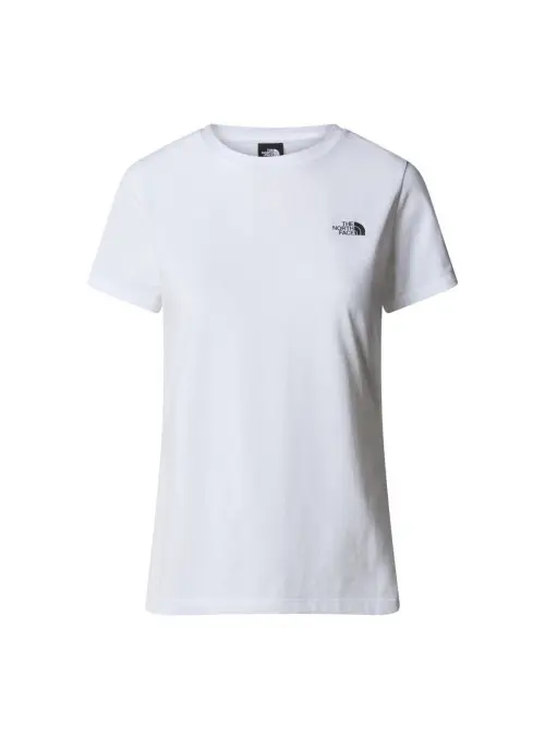 The North Face Damski T-shirt W S/s Simple Dome Slim NF0A87NHFN4 Biały | Sklep Monotox