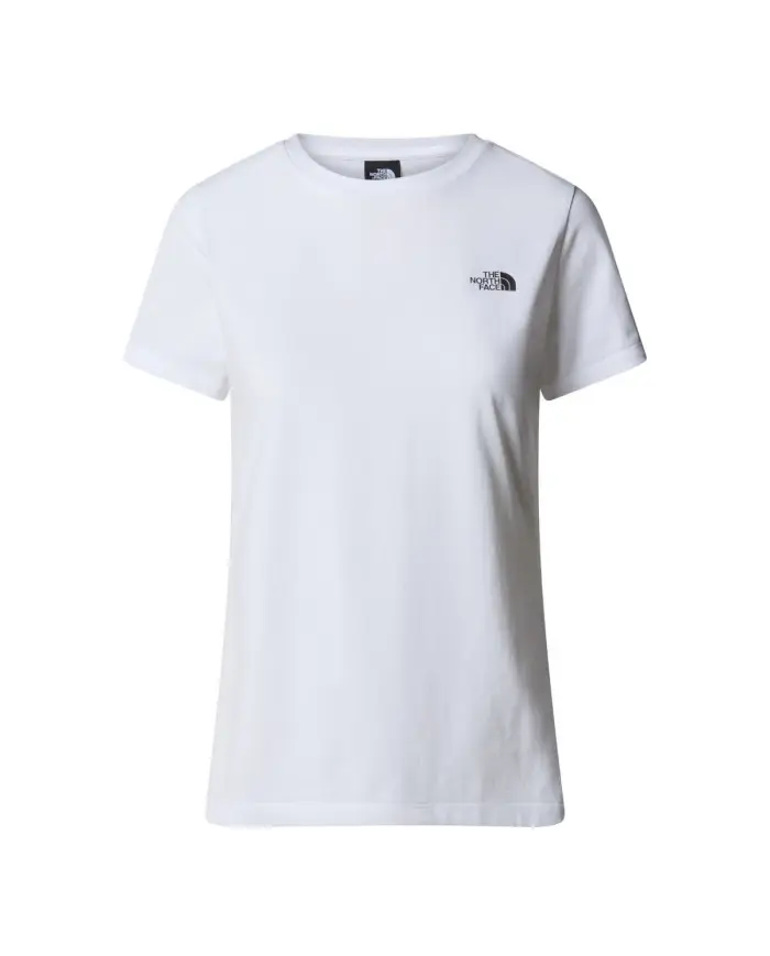 The North Face Damski T-shirt W S/s Simple Dome Slim NF0A87NHFN4 Biały | Sklep Monotox